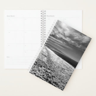 Hermosa Beach, black and white photo Planner