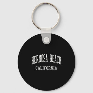 Hermosa Beach Ca J05 Vintage Athletic Srts Design  Key Ring