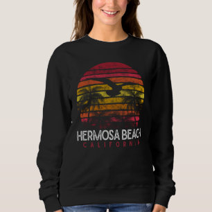Hermosa Beach California CA Vintage 70s 90s Retro Sweatshirt