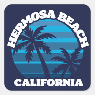Hermosa Beach,California Square Sticker