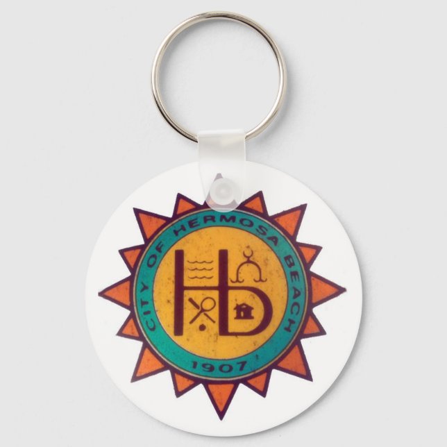 Hermosa Beach Seal Key Ring (Front)