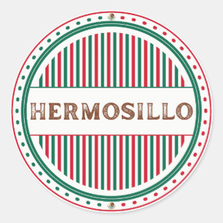 Hermosillo City Pride Emblem – Mexican Identity Classic Round Sticker