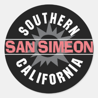 hern California - San Simeon Classic Round Sticker