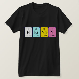 Hernan periodic table name shirt