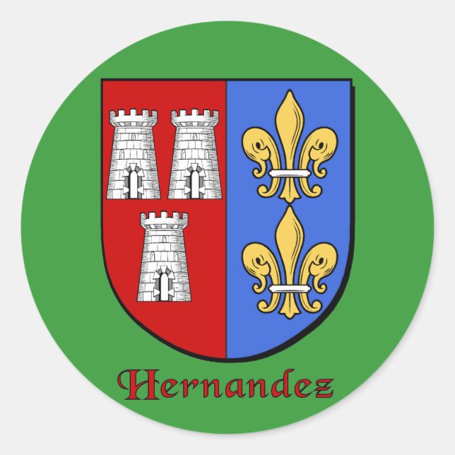 Hernandez Family Shield Stickers (Front)