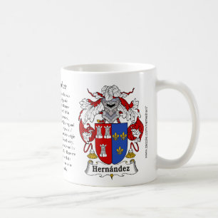Hernandez, the origin, the meaning and the crest coffee mug