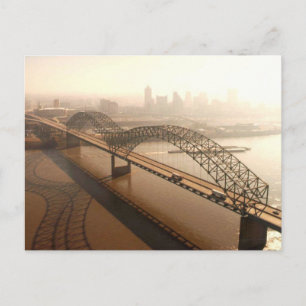 Hernando de Soto Bridge in Memphis Postcard