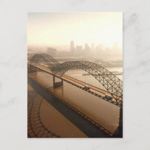 Hernando de Soto Bridge in Memphis Postcard