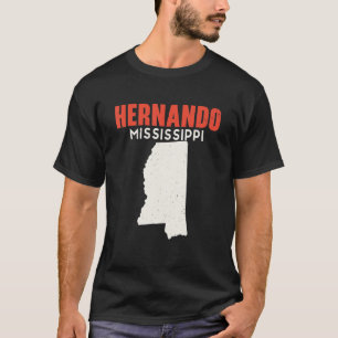 Hernando Mississippi USA State America Travel Miss T-Shirt