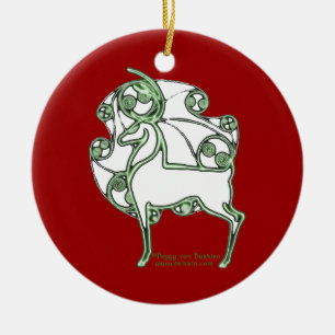 Herne Celtic Christmas Deer Ornament