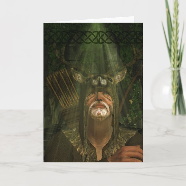 Herne The Hunter - Fantasy Art Greeting Card (Front)