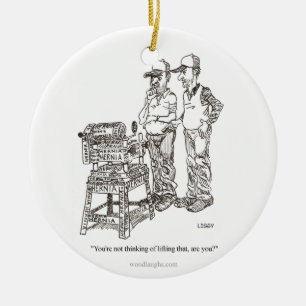 Hernia Cartoon Ornament (round, oval, square)