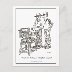 Hernia Cartoon Postcard