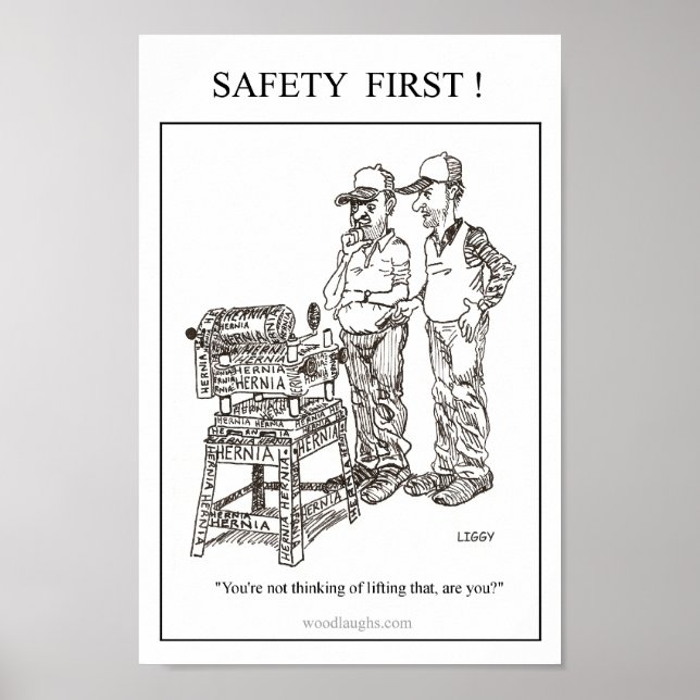 Hernia Cartoon Poster (Front)