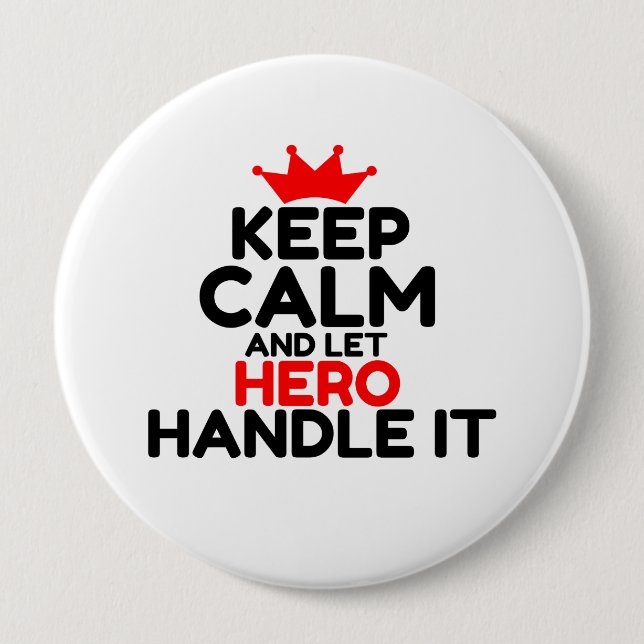 HERO 10 CM ROUND BADGE (Front)