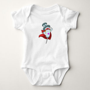 Hero as Nurse with Syringe Baby Bodysuit