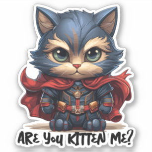 Hero Cat - "Are You Kitten Me?"