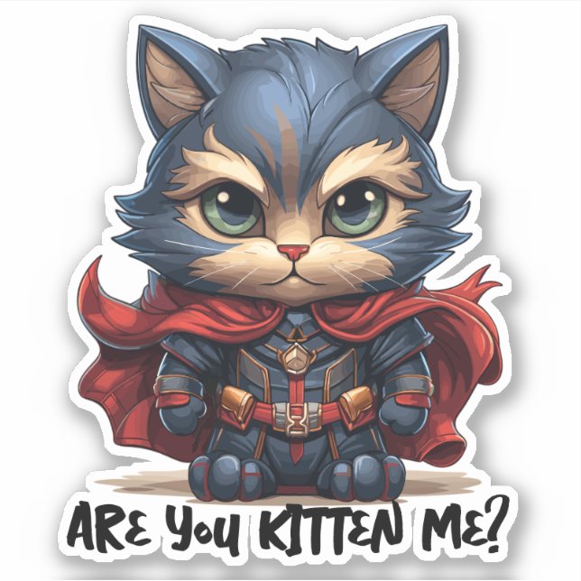 Hero Cat - "Are You Kitten Me?" (Front)