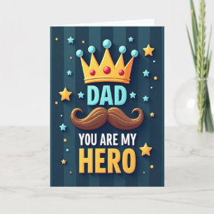 Hero Dad Golden Crown Card