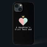 Hero Dad Heart Phone Case Cute Father’s Day Gift<br><div class="desc">Celebrate dad with this sleek Case-Mate Barely There iPhone 13 case featuring a heartfelt quote A daughter’s first hero, dad.” Perfect for Father’s Day, birthdays, or just because. Stylish, protective, and meaningful this case makes a thoughtful gift from daughter to father. Lightweight yet durable, it’s a daily reminder of your...</div>