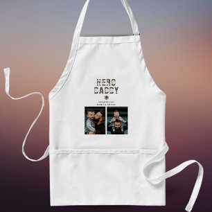 Hero Daddy Father`s Day 2 Photo Collage Standard Apron
