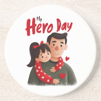Hero Father's Day Coaster