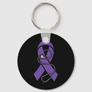 Hero I Was Raised By Mine Pancreatic Cancer Awaren Key Ring