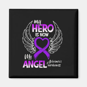 Hero Is Now My Angel Alzheimerheimer's Awareness 1 Magnet