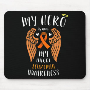 Hero Is Now My Angel - Leukaemia Remembrance Mouse Pad