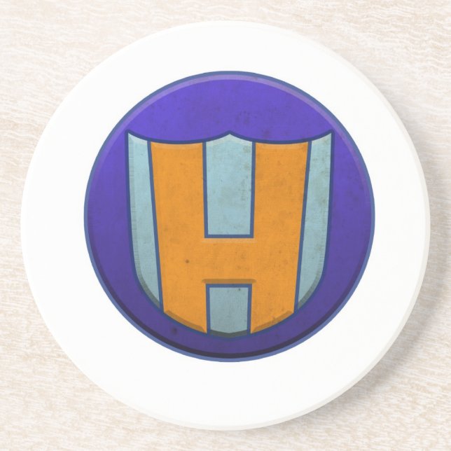 Hero Man & Hero Lass Sandstone Coaster (Front)