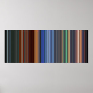 Hero movie barcode poster