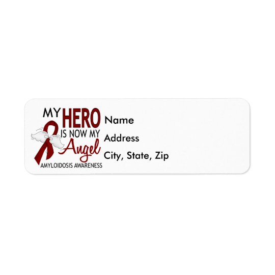 Hero Now My Angel Amyloidosis Return Address Label