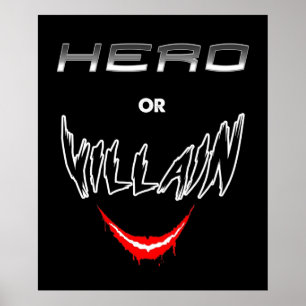 Hero Or Villain Poster