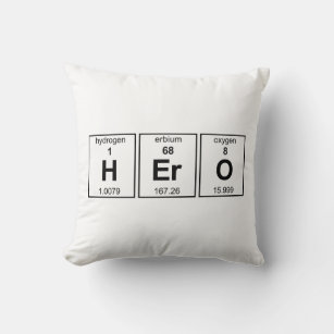 HErO Periodic Table Cushion