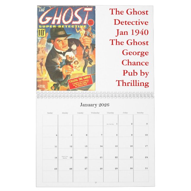 Hero Pulp Calendar 2012 (Jan 2026)