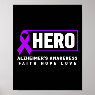 Hero - Purple Ribbon Heimer’s Awareness Poster