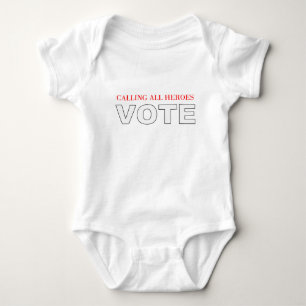 hero voters baby bodysuit