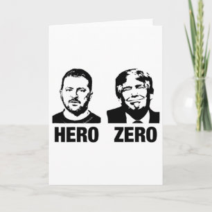 Hero Zelensky Zero Trump Stand With Ukraine Suppor Card