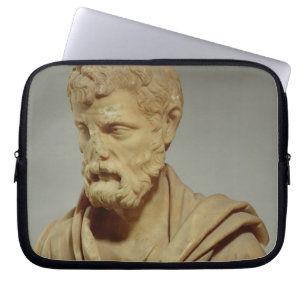 Herodes Atticus, marble head, Roman, 101-80 AD, pr Laptop Sleeve
