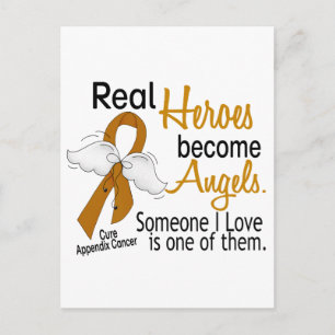 Heroes Become Angels Appendix Cancer Postcard
