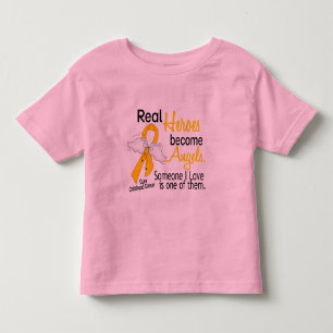 Heroes Become Angels Childhood Cancer Toddler T-Shirt