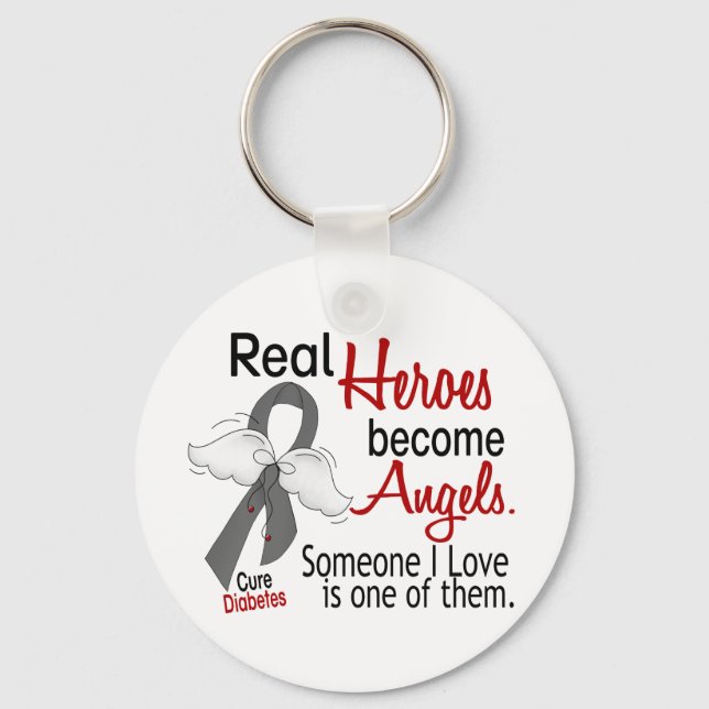 Heroes Become Angels Diabetes Key Ring (Front)