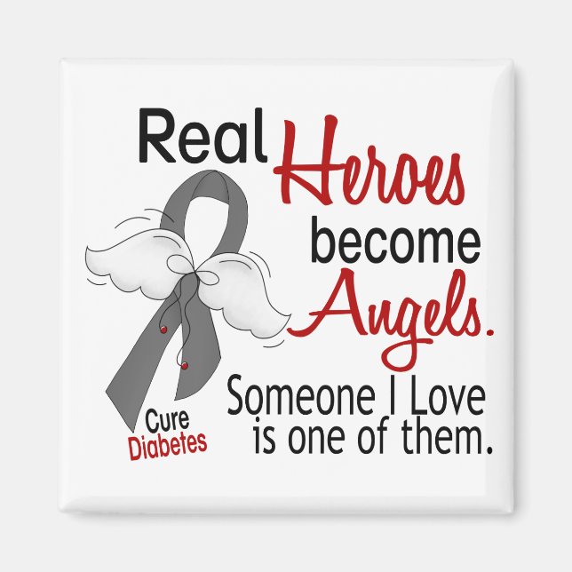 Heroes Become Angels Diabetes Magnet (Front)