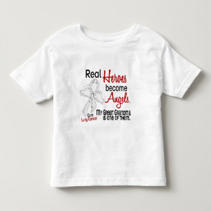 Heroes Become Angels Great Grandma Lung Cancer Toddler T-Shirt