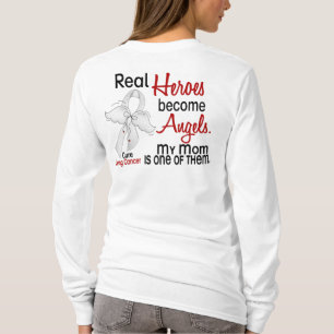 Heroes Become Angels Mum Lung Cancer T-Shirt