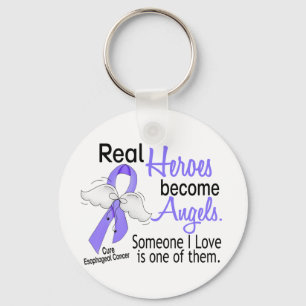 Heroes Become Angels Oesophageal Cancer Key Ring