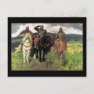 Heroes by Victor Vasnetsov Postcard