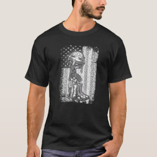 Heroes Don't Wear Capes They Wear Dog Tags & Comba T-Shirt