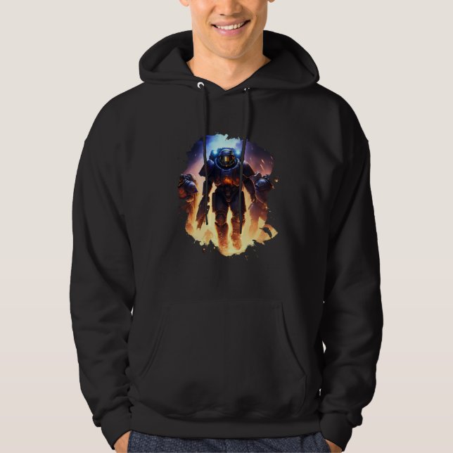 Heroes in space the amazing Space Marines Hoodie (Front)