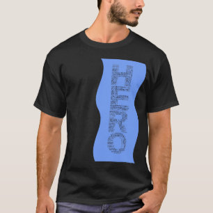 Heroes in the Fight Against Cancer (Black on Blue) T-Shirt